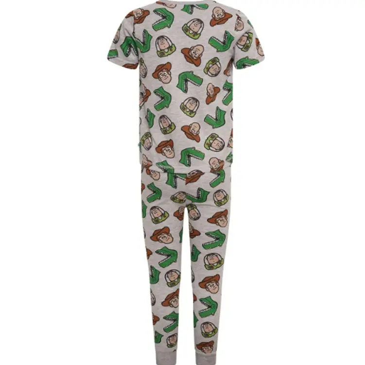 Disney Toy Story Grey Woody Buzz and Rex Pyjama Set 2