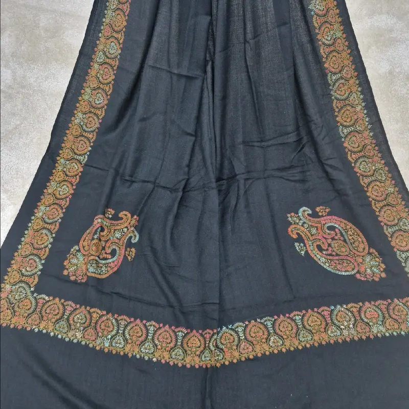 Traditional Pashmina Shawls with Handwork embroidery, Quality Pashmina Shawls, Pakistani Shawls, Available in different colours, Elegant look everyday. 2