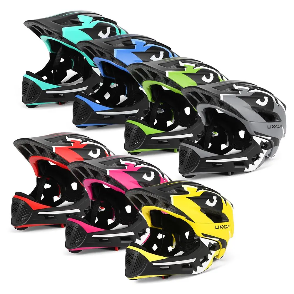 Kids Detachable Full Face Helmet - Sports Safety Gear for Cycling, Skateboarding & Roller Skating