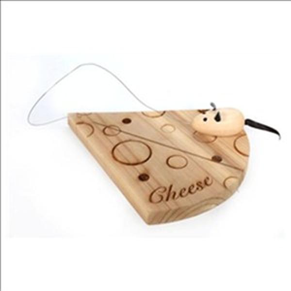 Handcrafted Cheese Board with Slice - Perfect for Kitchen Chopping Wood 0