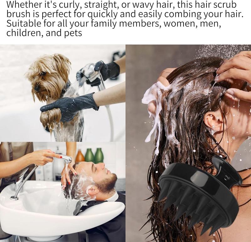 Product Introduction of Scalp Massager,Shampoo Brush Soft and Flexible Hair Scalp Brush,Silicone Massager Shampoo Brush on Wet and Dry for Deep Scalp Cleansing and Hair Growth Women Men(Black) Round Hanging 5