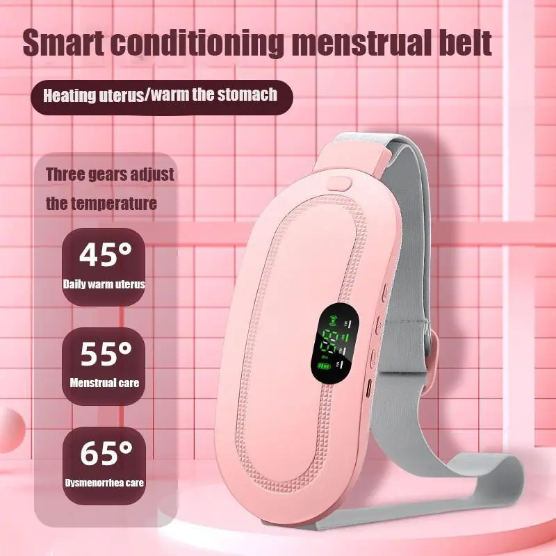 Portable Heating Pad for Period Cramps. Cordless Heating Pad Fast Heating warming Beit. Muiti-purpose Belly & Back Heating Belt for Women 4-modes Heat Compress Patch heating pad Comfort menstrual heater menstrual heater 2