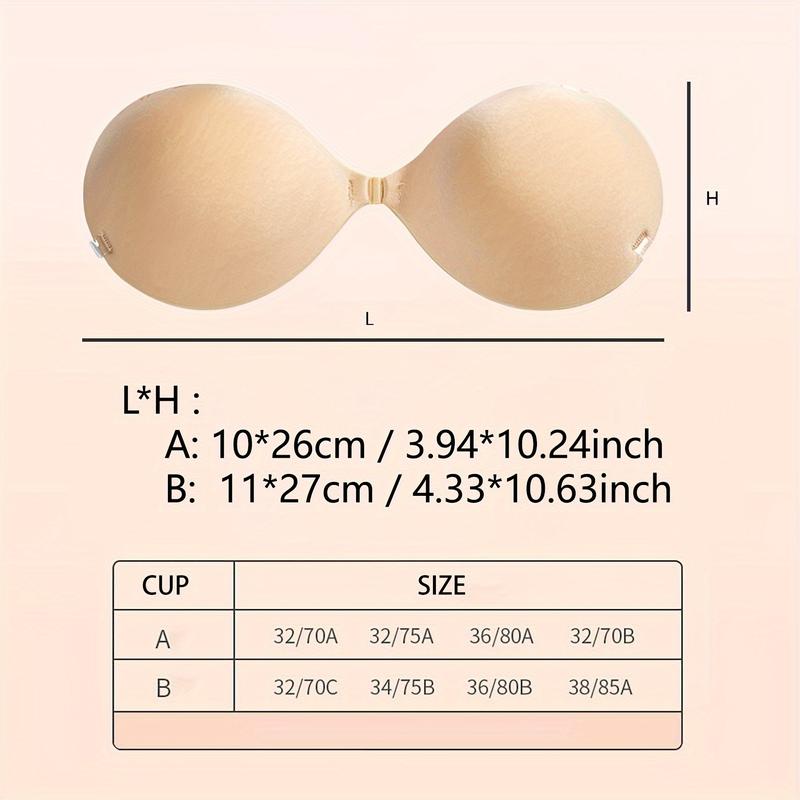 Silicone Thickened Bra Enhancer Pads - Soft, Wireless, Opaque, Hand Washable, Non-Textile Lingerie Accessories for Women - Comfortable Chest Support and Enhancement 7