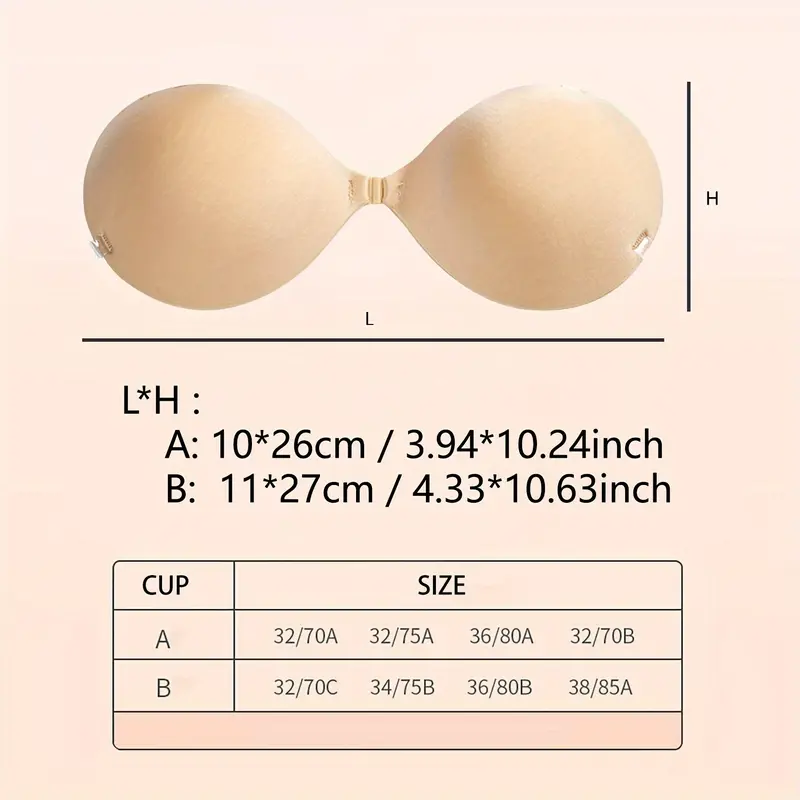 Silicone Thickened Bra Enhancer Pads - Soft, Wireless, Opaque, Hand Washable, Non-Textile Lingerie Accessories for Women - Comfortable Chest Support and Enhancement 7