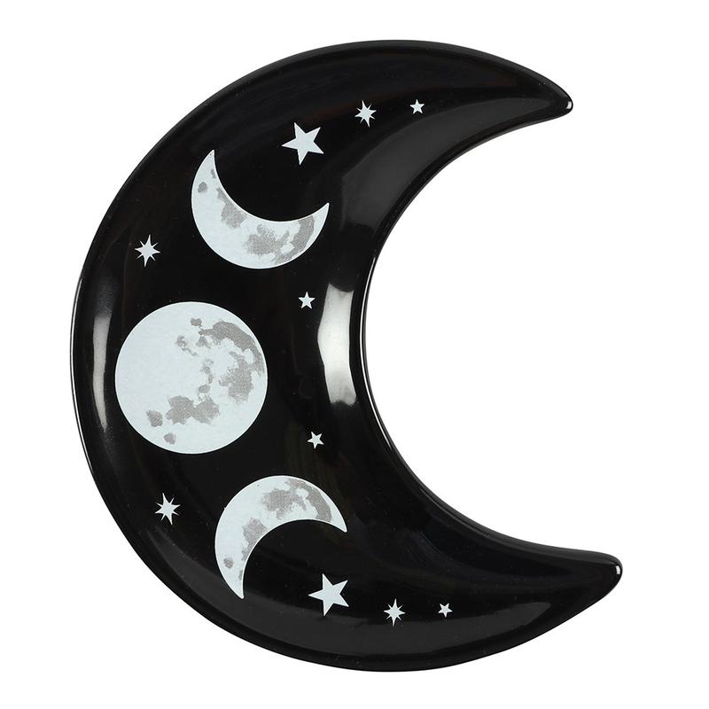 Crescent Moon Phase Trinket Dish - for jewellery or crystals 2
