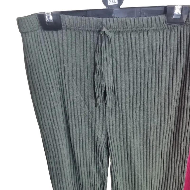 Made In Türkiye Cotton Women Ladies Plain Palazzo Trouser Lounge Flared Wide Leg Palazzo Pant Plus Size,Black,Pink,green,Beige,Blue Comfortable Womenswear Bottom Casual Ribbed 2