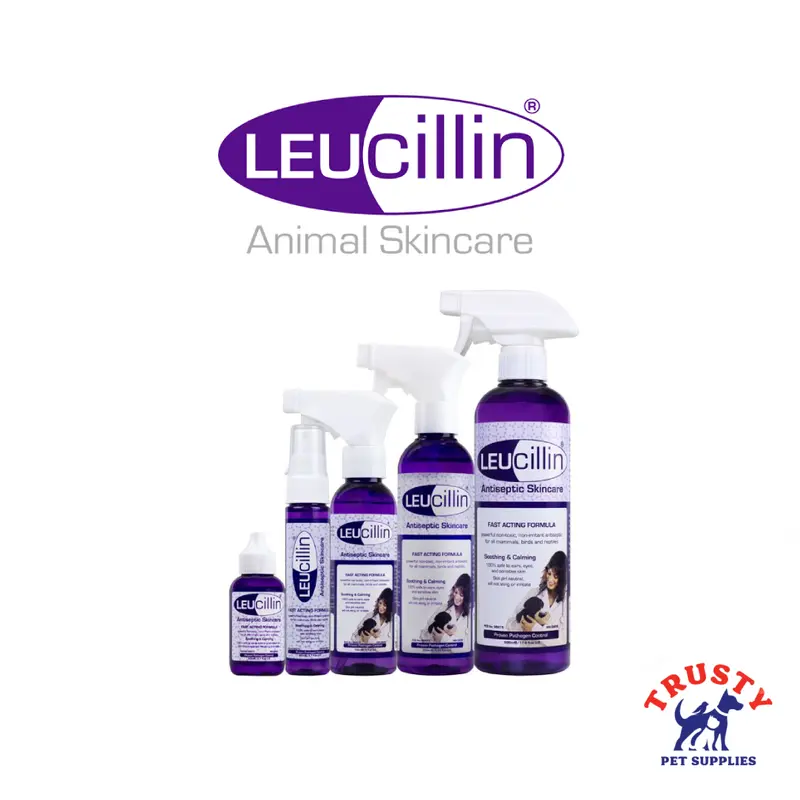 Leucillin Anti-septic Skincare Spray Range for Animals 0