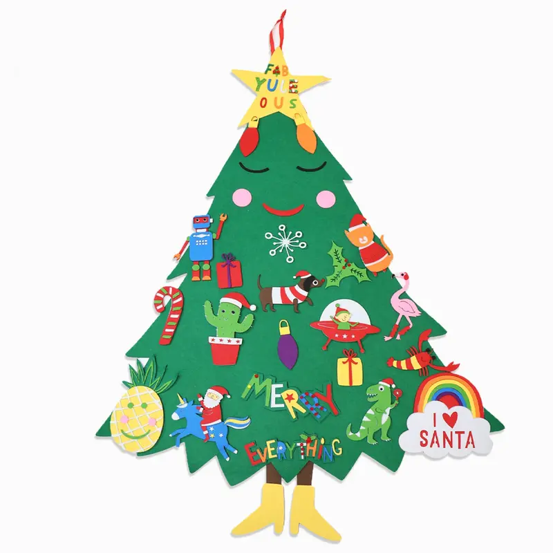 Merry Everything Reusable Felt Christmas Tree 0