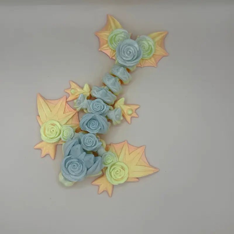 3d printed rose wyvern dragon