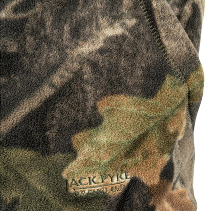 Jack Pyke Fieldman Fleece Hoodie Evo Camo – Men's Thermal Camouflage Pullover | Warm Winter Hunting, Shooting, Fishing, Hiking & Walking Jumper | Hooded Sweater for Outdoor Activities & Cold Weather Gear 4