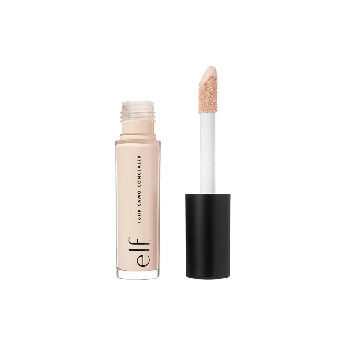 e.l.f. 16HR Camo Concealer Full Coverage Lightweight Conceals Corrects Contours Highlights Dries Matte Shades + 27 Colours Ideal for All Skin Types, Light Ivory, 6 millilitre