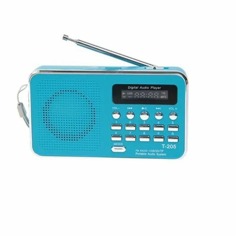 Mini FM Radio Digital Portable Stereo Speaker MP3 Audio Player USB Rechargeable 3