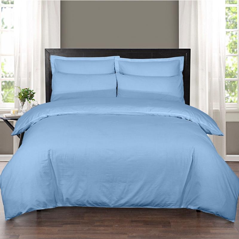 Product Introduction of Hotel Quality Egyptian Cotton Duvet Cover 200 Thread Count with 2 Pillow Cases Soft & Premium quality Bedding Set, Button Closure, Hypoallergenic, Machine Washable and 100% Long Staple Bedding Cover Single Double King Super King Sizes 9
