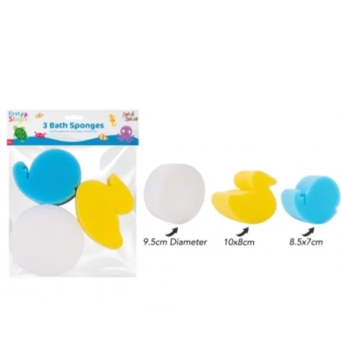 First Steps Bath Sponges 3 Pack for Personal Care 1