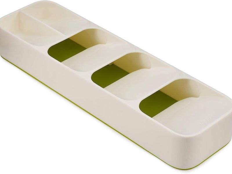 Kitchen Knives Storage Knife Holder Organizer Kitchen Drawer Cutlery Storage Tray and spoon forks Tableware Organizer Container For Spice Bottles Knives Block Rack, 2pcs White, Free Shipping Knife Organizer Knife Storage Reusable Sturdy Utensil 3
