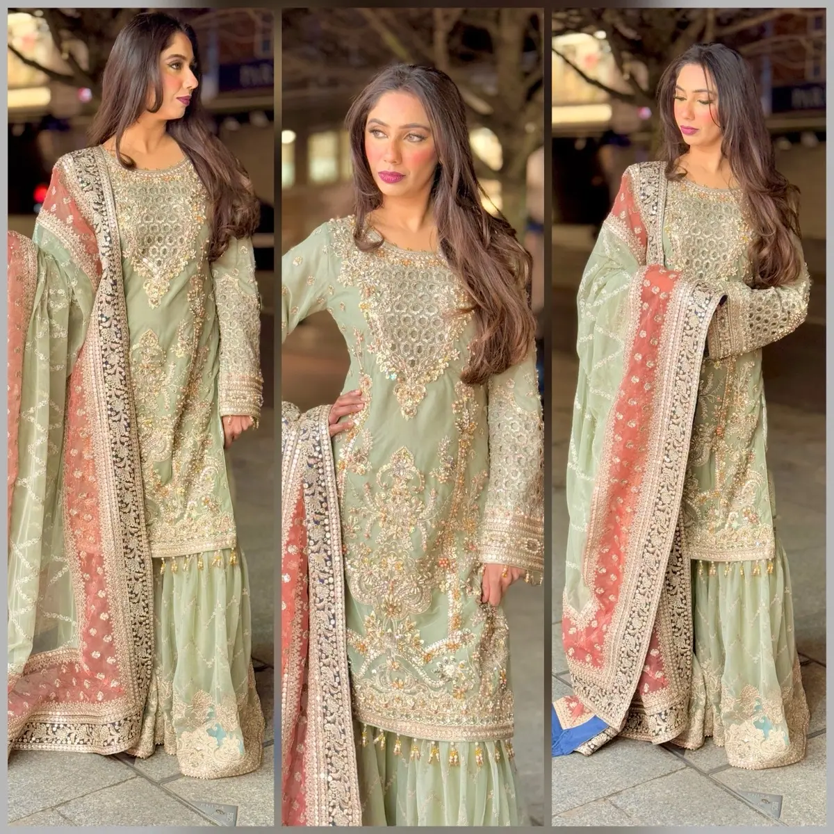 ROOH-E-NAAZ (IJF-15A) BY IMROZIA’S PREMIUM ORIGINAL HEAVY HANDMADE COLLECTION FOR WEDDING WEAR/PARTY-WEAR PAKISTANI/INDIAN TRADITIONAL DRESSES