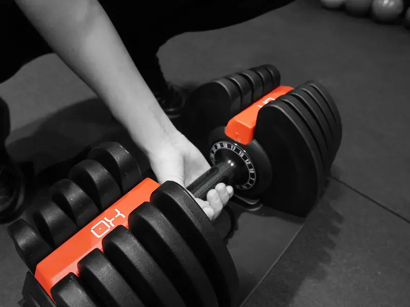 OX | Adjustable Dumbbells 40KG Pair (80KG Total) Steel Dumbbell Set Free Weights 2
