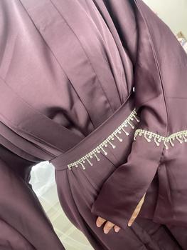 Product Review of IMAANI RAINDROP Diamond Abaya | with Pockets | Satin | 4 Piece | Muslims Dress | Satin Abaya | Modest Fashion, size 50 to 58, Muslim Fashion, Women's Islamic Clothing, Modest Muslim Clothes from Y**i 1