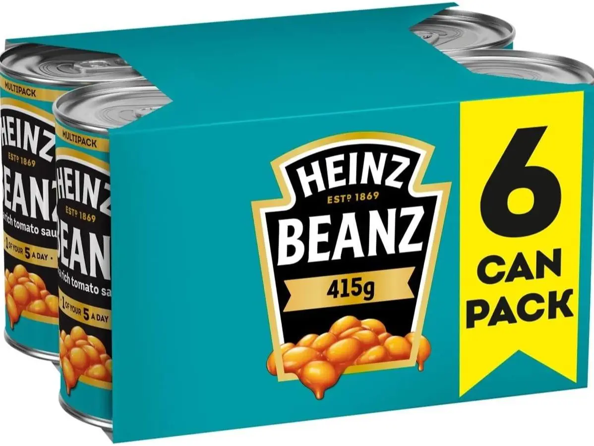 Baked Beanz - 415g x6 - Tomato Sauce - High Protein - Perfect for Snacking