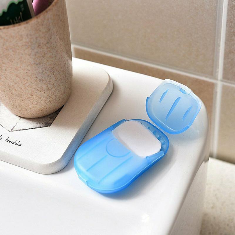 20-100x Portable Paper Soap Dispenser Travel Outdoor Camping Hand Hygienic Wash Compact 4