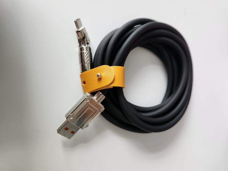 120w 7a 2m Super Fast Charge Type C Silicone 180° rotating elbow TYPE-C Cable Durable Mobile Charging Charger Smartphone 5