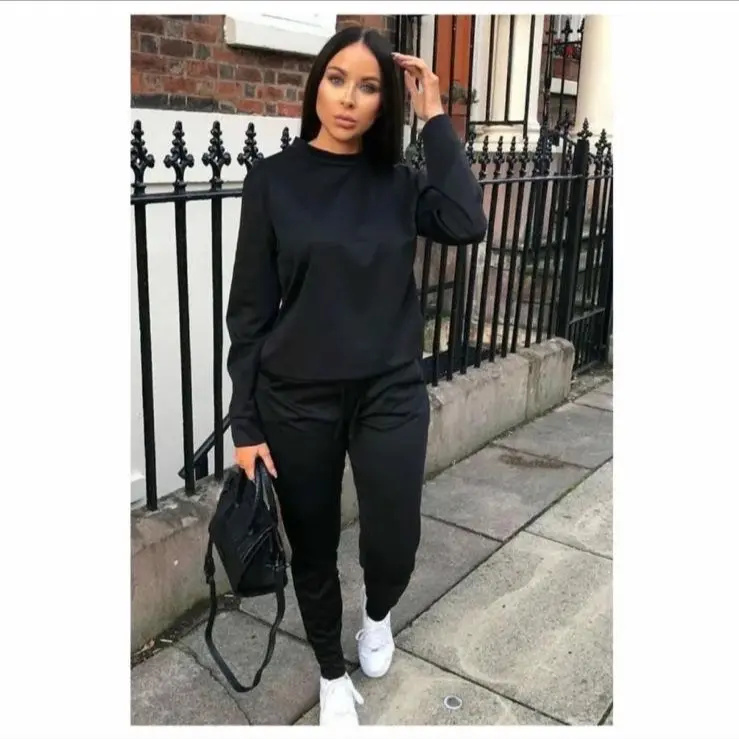 Women’s Marrisa 2Pcs Casual Tracksuit Joggers Slim Fit Trouser Set  Autumn/Winter Women’ Wear Long Sleeve coord Set Womenswear Polyester Dress Blazer 2