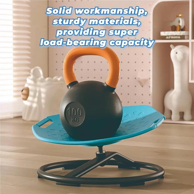 Product Introduction of MOONLAND 2025 NEW UPDATED MODEL - Children's sensory swivel chair with handle for autism, SEN and balance development - Non-slip base - Suitable for children from 3 years old 5