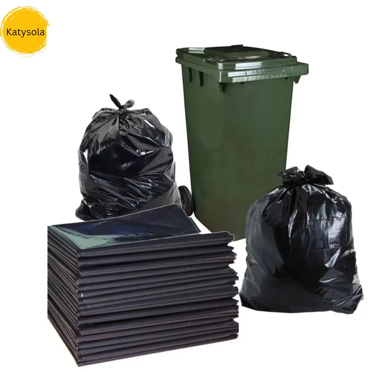 Bin Bags Clear Heavy Duty Wheelie Liners Refuse Sacks UK Made Strong Large 240L Cleaning
