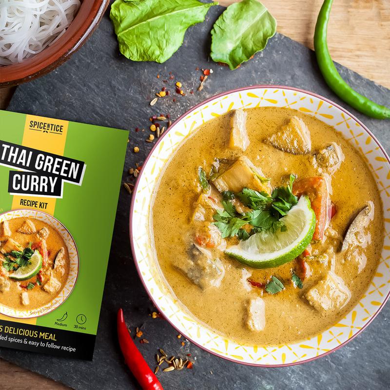 Spicentice Thai Green Curry Recipe Kit - Cooking with Chilli and Spices 0