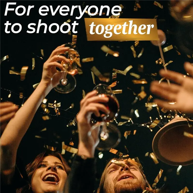 10 Pack Confetti Cannons Gold - Easy & Safe to Use - 30cm Cannon - Gold Foil - Perfect for Weddings, Birthdays, and Graduations - Stream, Burst Burst Stream 3