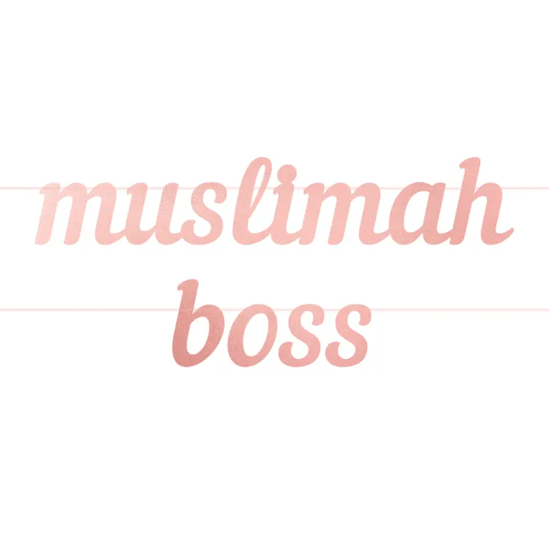 Muslimah Boss Letter Banner 1