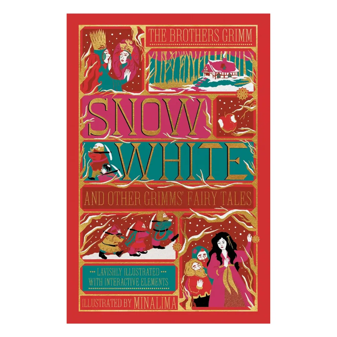 Snow White and Other Grimms' Fairy Tales (MinaLima Edition): Illustrated with Interactive Elemens , paperback ,by Jacob and Wilhelm Grimm (Author)