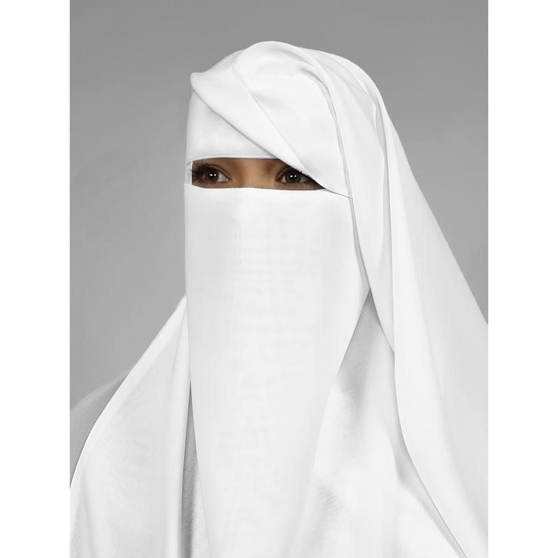 Long Rectangular 2 Layer Niqab | Eye Flap 3