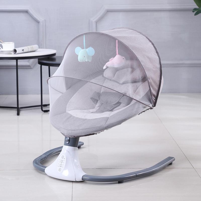 Product Introduction of Putybudy S-Y608 Motorized Baby Swing for Infants Baby Rocker 4 Speeds &4 Timer & 12 Preset BT USB Flash Drive Washable w/ Remote 17