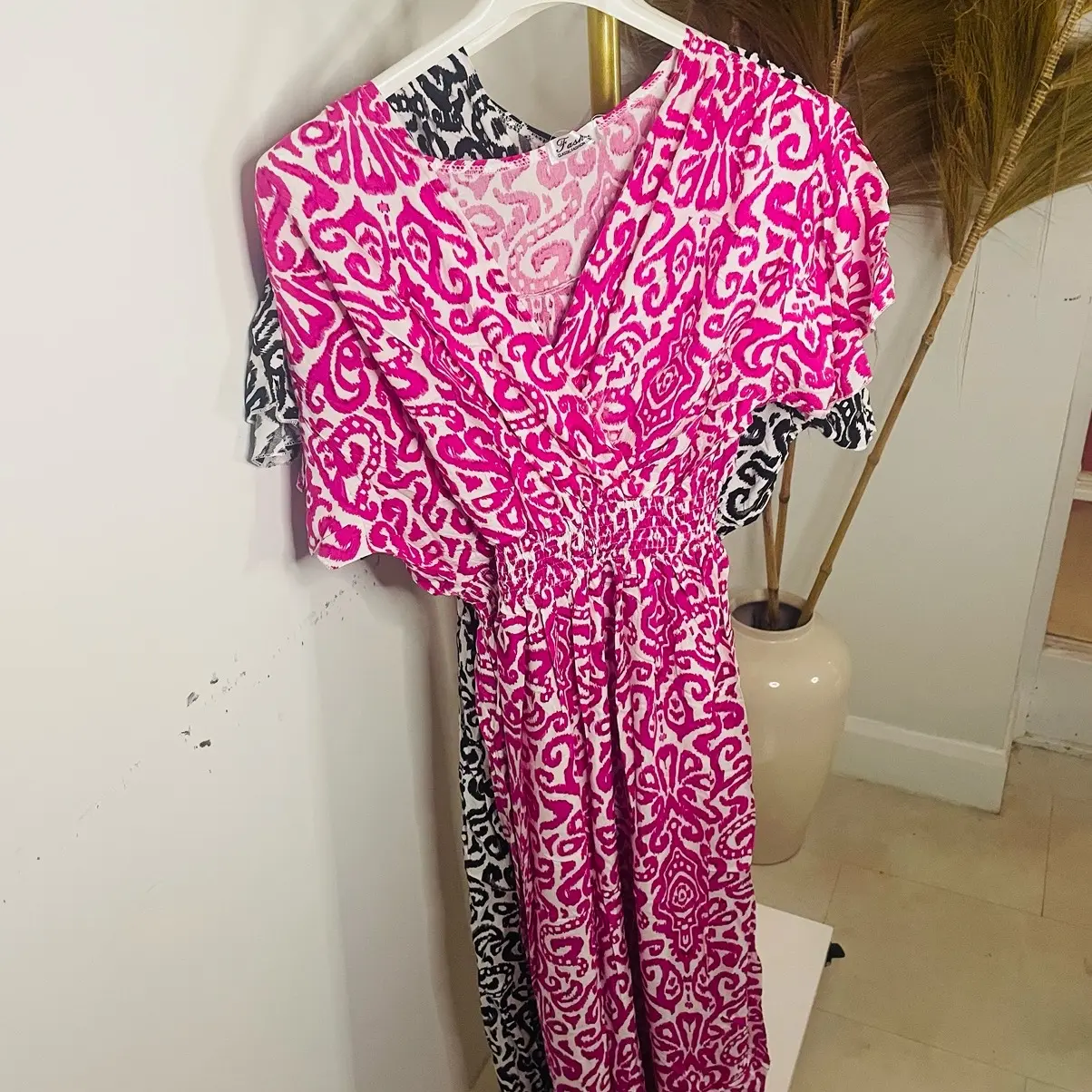 Cotton Pattern maxi dress
