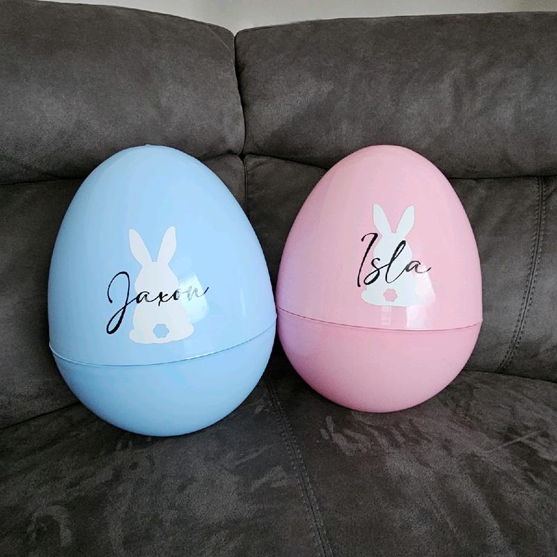 Jumbo Fillable Easter Egg, Personalised Easter Egg, Easter Gift, Easter Bunny Gift, Reusable Easter Present 2