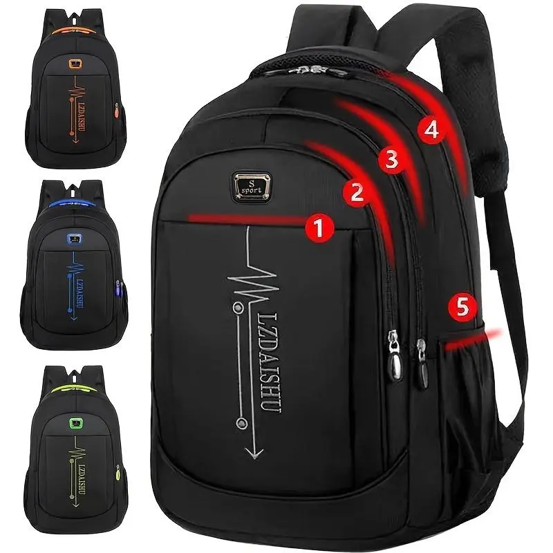 Large Capacity Casual Backpack for Men - Perfect for School, Work, and Travel