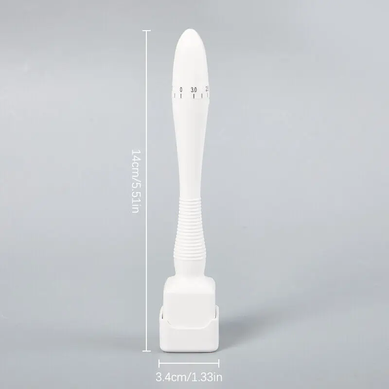 Derma Stamp, 0-3mm Adjustable Micro needling Pen with 140 Titanium Pins, Dermastamp Derma Pen Micro needling Stamp for Women Men, Derma Roller for Hair Scalp Beard Growth Face Body Comfort 7