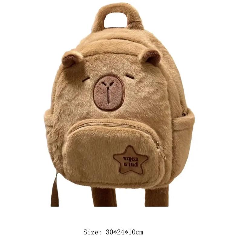 Product Introduction of Kawaii Capybara Plush Crossbody Backpack - Cute Tote 2