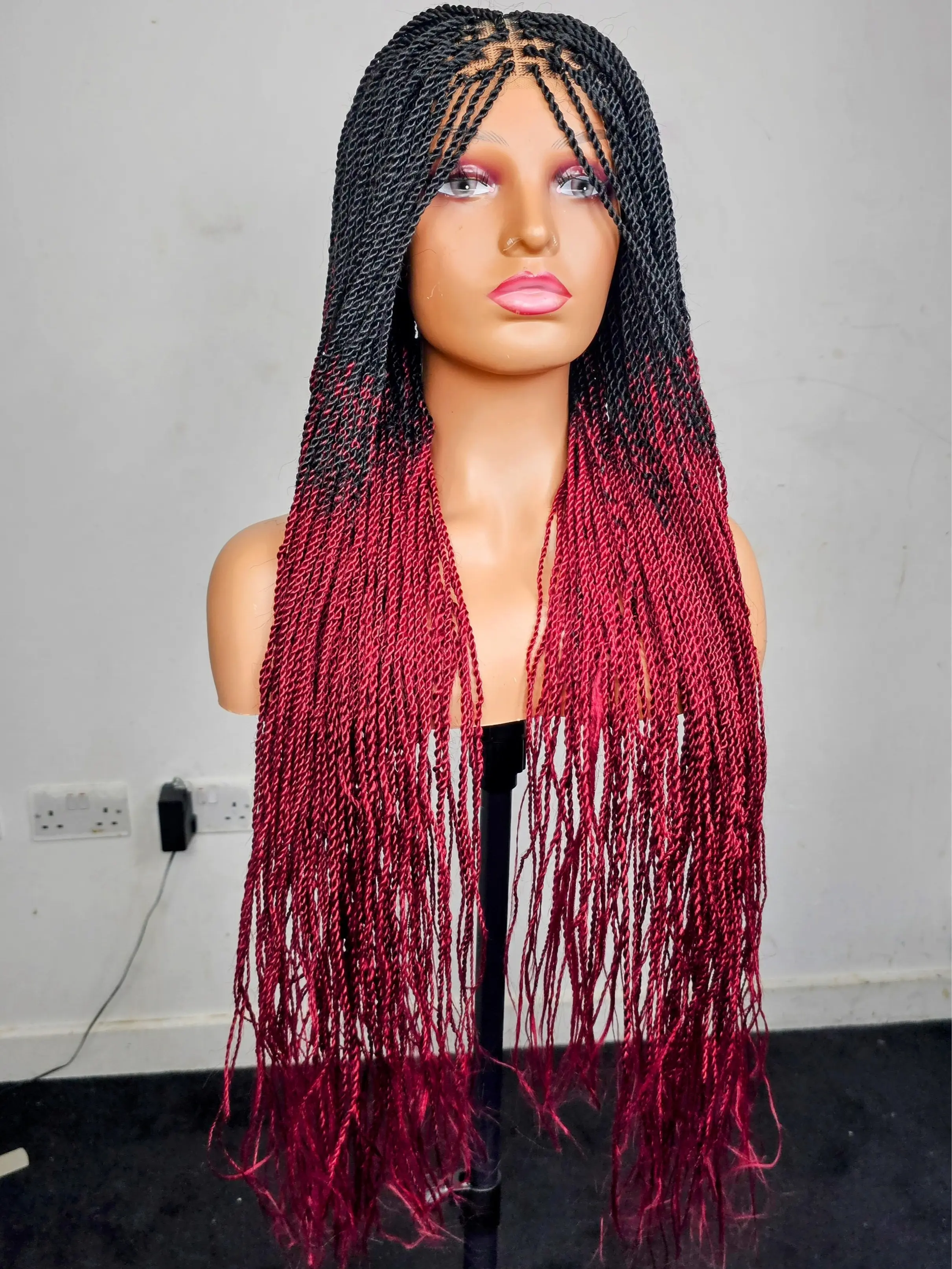 Twist Braid, 4x4 twist Braided Wig