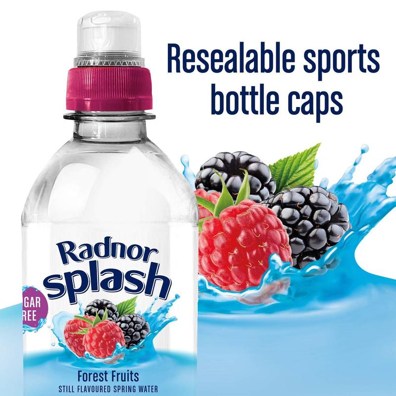 Radnor Splash Forest Fruits Flavoured Water 24 x 500ml | Sugar Free Drink with Natural Sweeteners | Soft Beverage 4