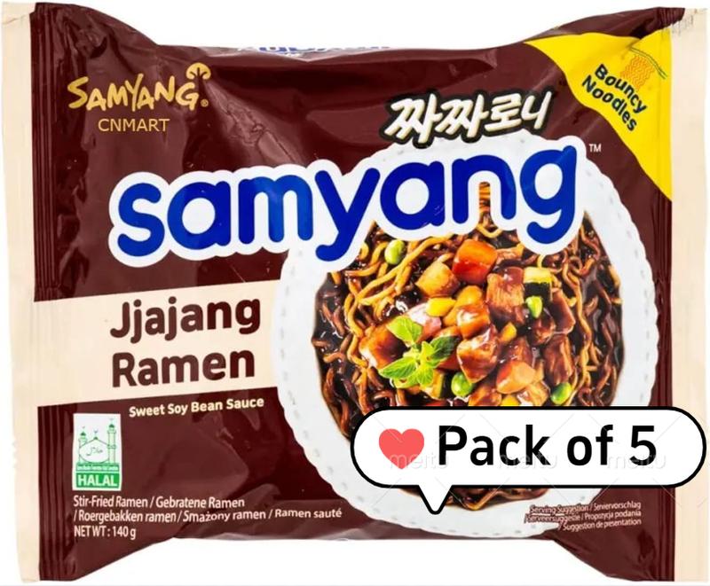'SPECIAL OFFER' Samyang  Jjajang sweet soy bean sauce flavour Ramen, Pack of 5 0