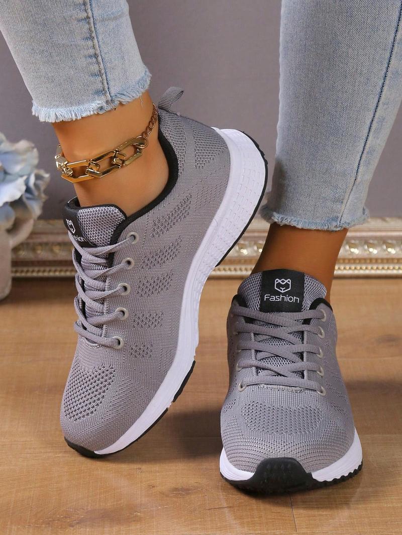 Product Introduction of 2023 Autumn New Arrival Plus Size Women's Sports Shoes, Fashionable Mesh Breathable Soft Sole Running Shoes, Wholesale Discounted Price Trainer Foot Wear 6