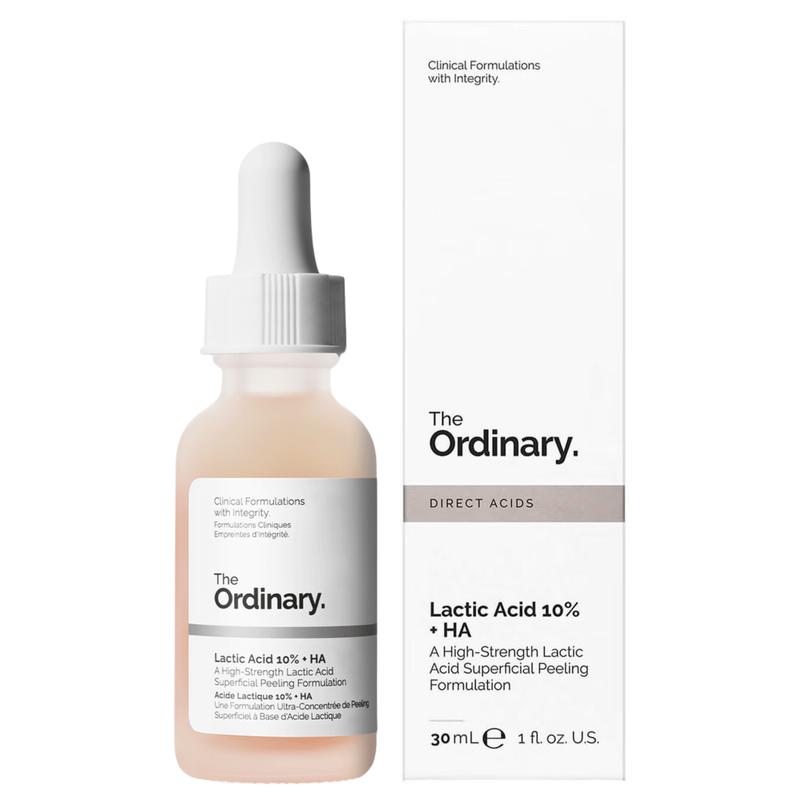 Product Introduction of The Ordinary Lactic Acid 10% + Ha 30ml, peeling solution, face care, skincare serum, smoother skin, wrinkles, Exfoliation, Improves Skin Texture, Fades Hyperpigmentation, Hydration Boost, Reduces Fine Lines, Targets Acne & Blemishes 1