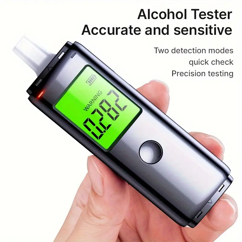 ZBK breathalyzer alcohol tester Blow air automatic testing for drunk driving Rechargeable Two modes of testing 0
