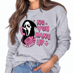 【FONOK】Hot Selling Men's and Women's Multiple Colors Halloween Round Neck Hoodies Comfortable Letter Printing High Quality Sweatshirt Womenswear