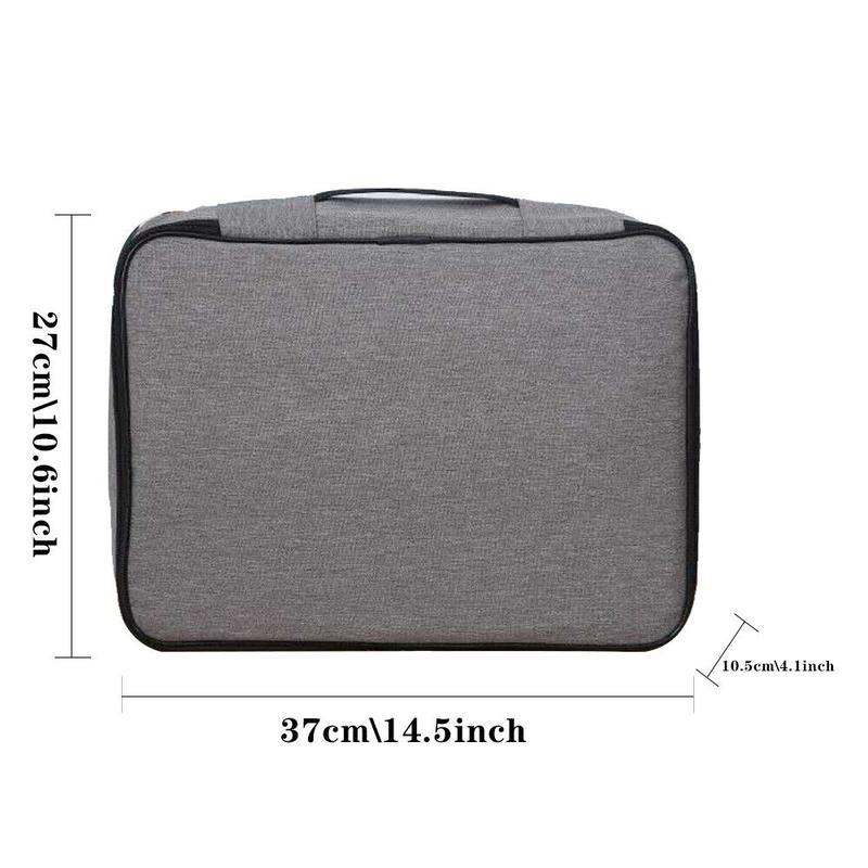 Document Bag with Lock,File Storage Organizer Safe Box for Passport Certificates 1
