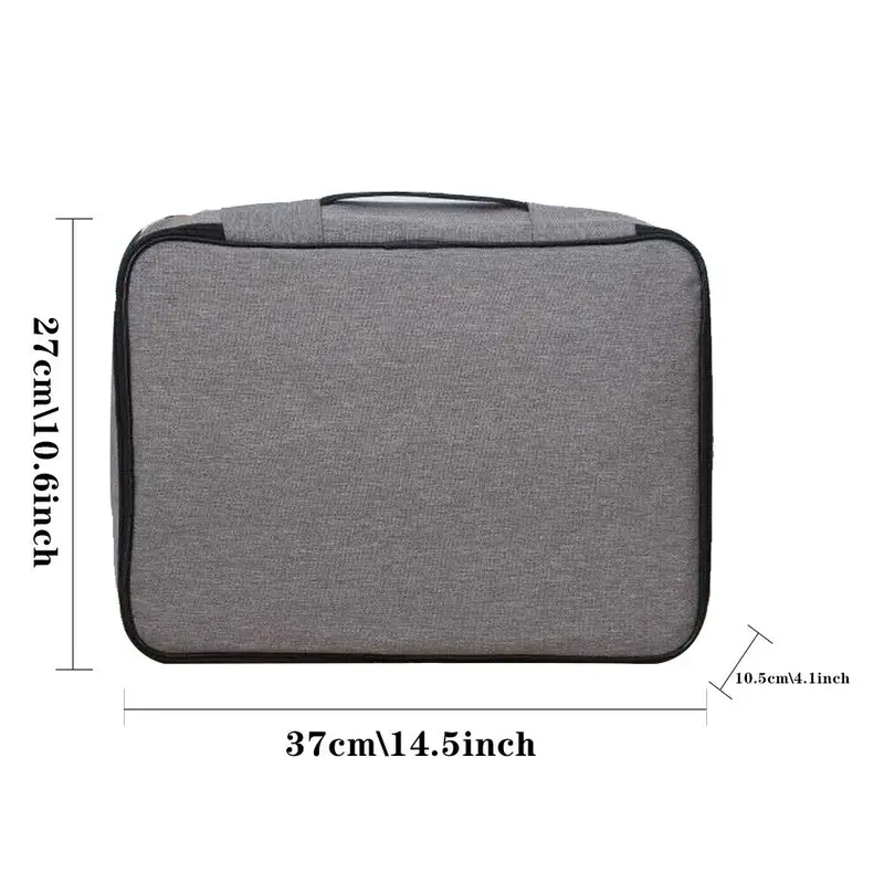 Document Bag with Lock,File Storage Organizer Safe Box for Passport Certificates 1