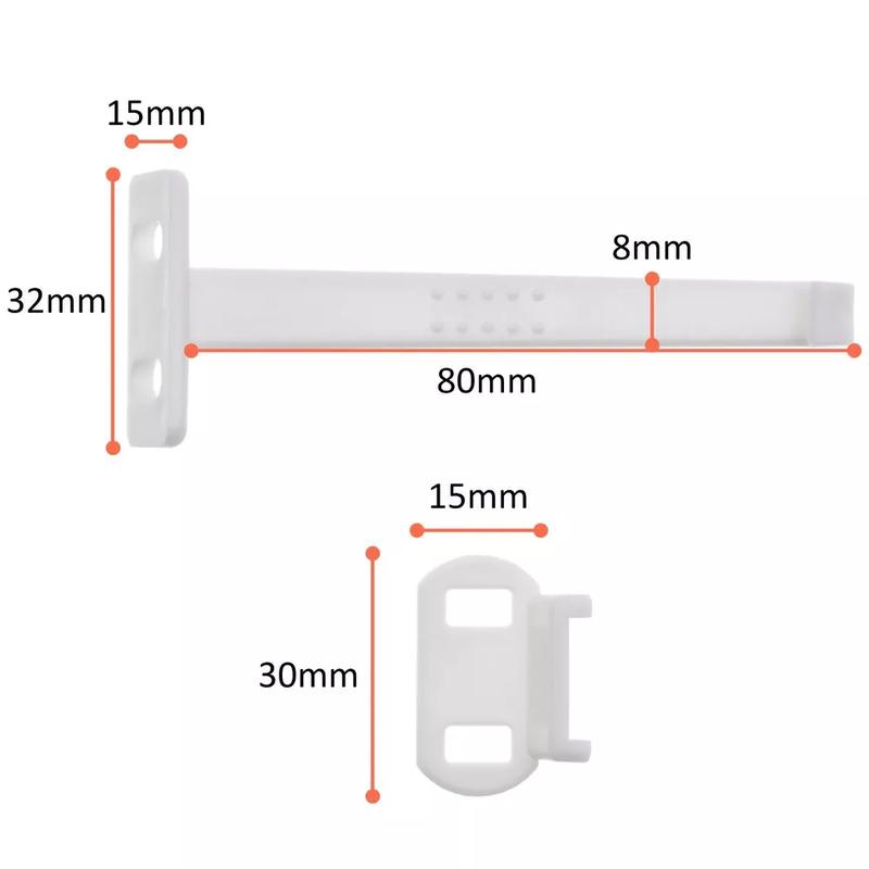 10Pcs Child Proof Safety Catch Cupboard Cabinet Door Drawer Lock Latch Baby Kids 4