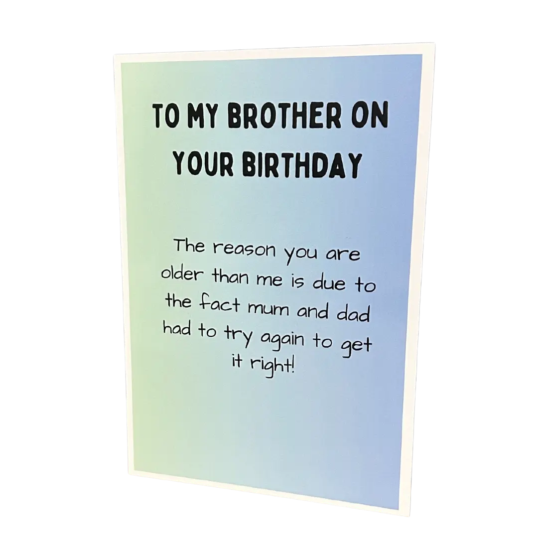Comical Funny Brother Card (9)
